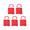 5Pcs Santa Pants Christmas Tree Elves Elk Candy Bag Storage Bottle Bag Kit
